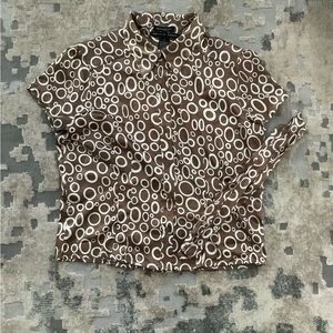 Satin printed blouse